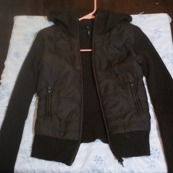 Cute brown cotton and puffer jacket - Picture 4 of 7